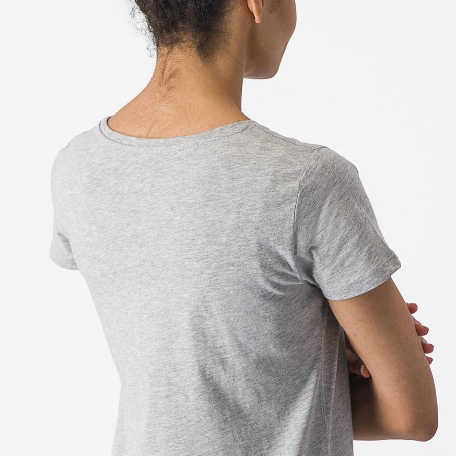 Light Grey Women Castelli CASTELLI CLASSICO W TEE Casual | 148795-YNP