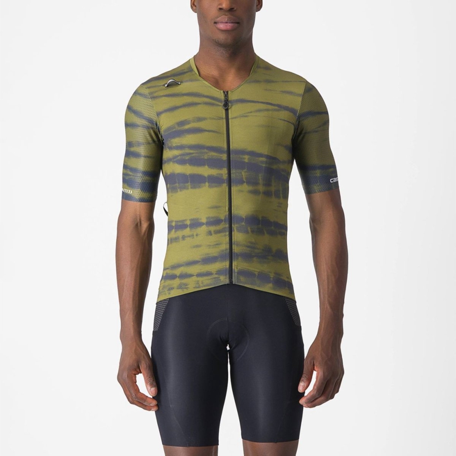 Olive Men Castelli UNLIMITED PRO Jersey | 946305-WEM