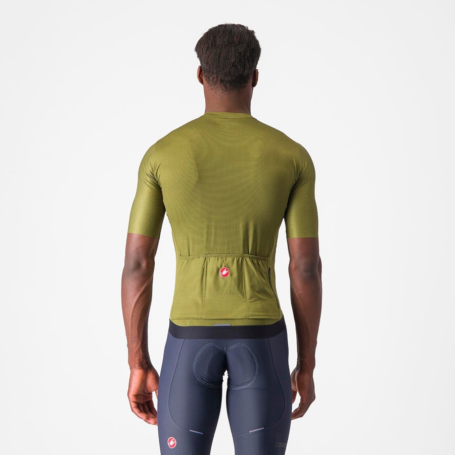 Olive / Light Green Men Castelli ESPRESSO Jersey | 849203-JNI