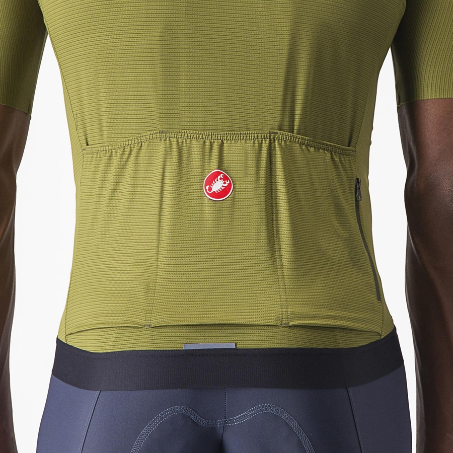 Olive / Light Green Men Castelli ESPRESSO Jersey | 849203-JNI