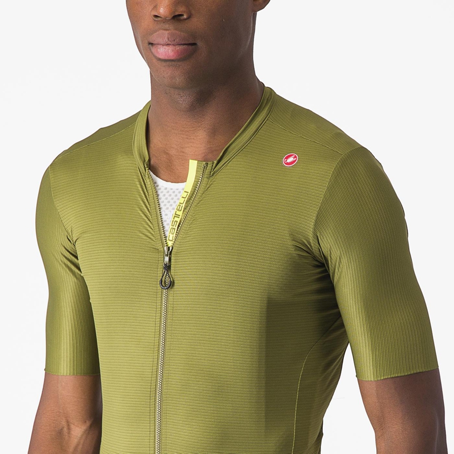 Olive / Light Green Men Castelli ESPRESSO Jersey | 849203-JNI