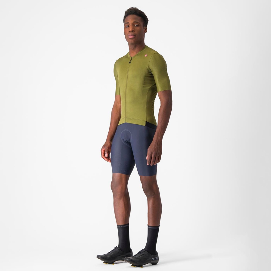 Olive / Light Green Men Castelli ESPRESSO Jersey | 849203-JNI