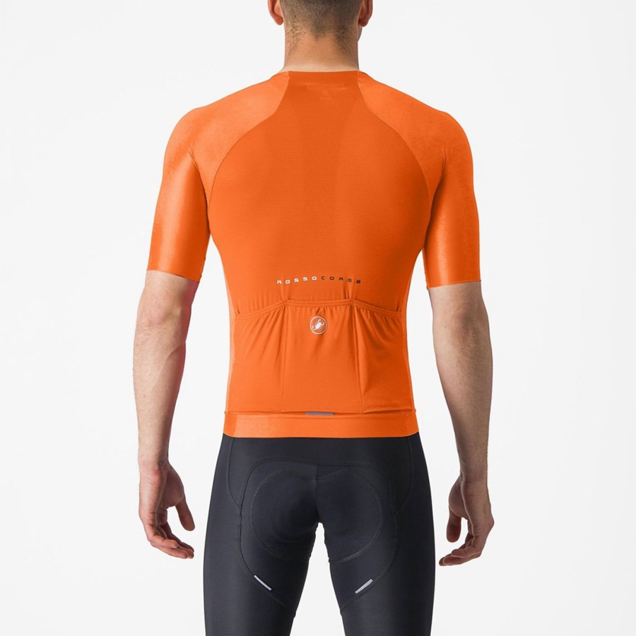 Orange Men Castelli AERO RACE 7.0 Jersey | 391268-PUE