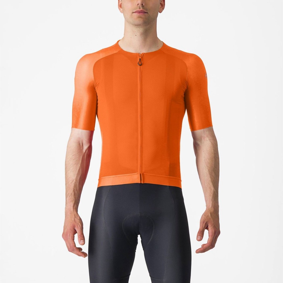 Orange Men Castelli AERO RACE 7.0 Jersey | 391268-PUE