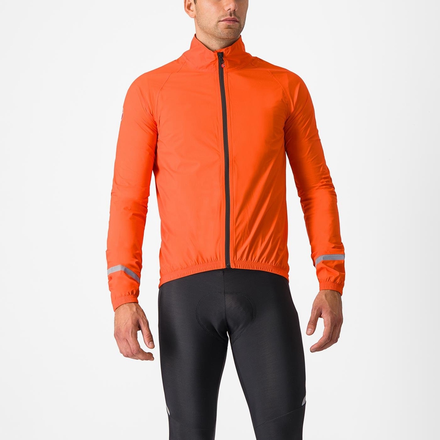 Orange Men Castelli EMERGENCY 2 RAIN Protection | 130827-SWB