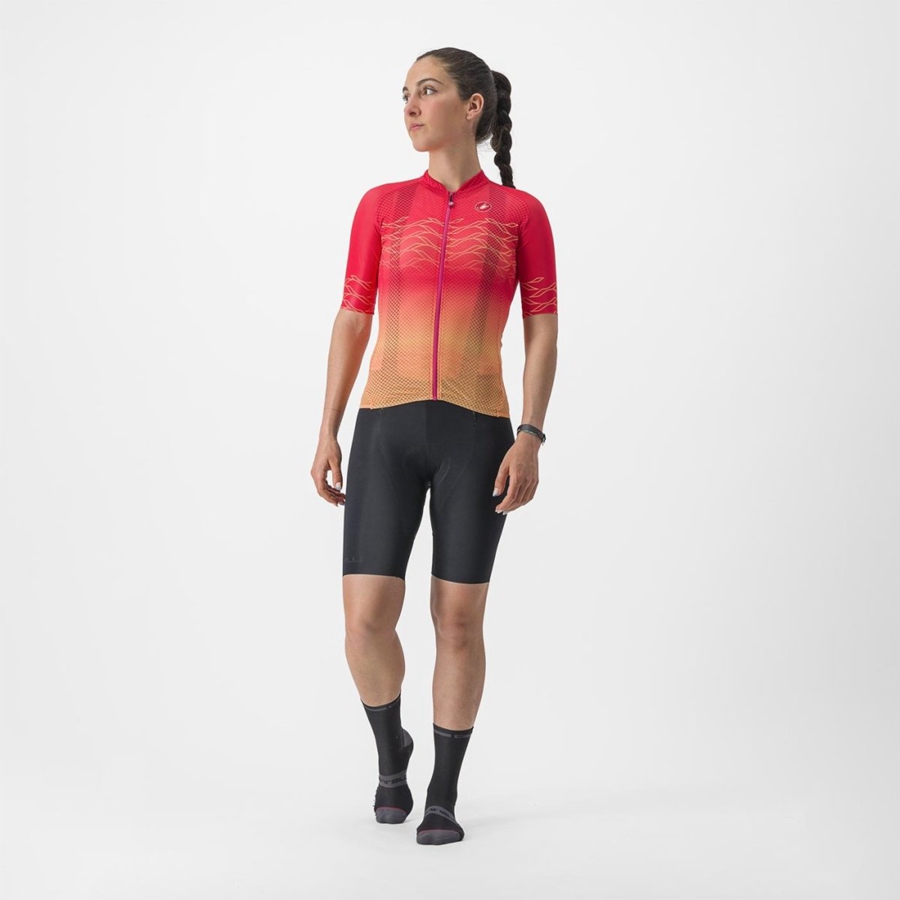 Orange Women Castelli CLIMBER'S 2.0 W Jersey | 529374-ZJG