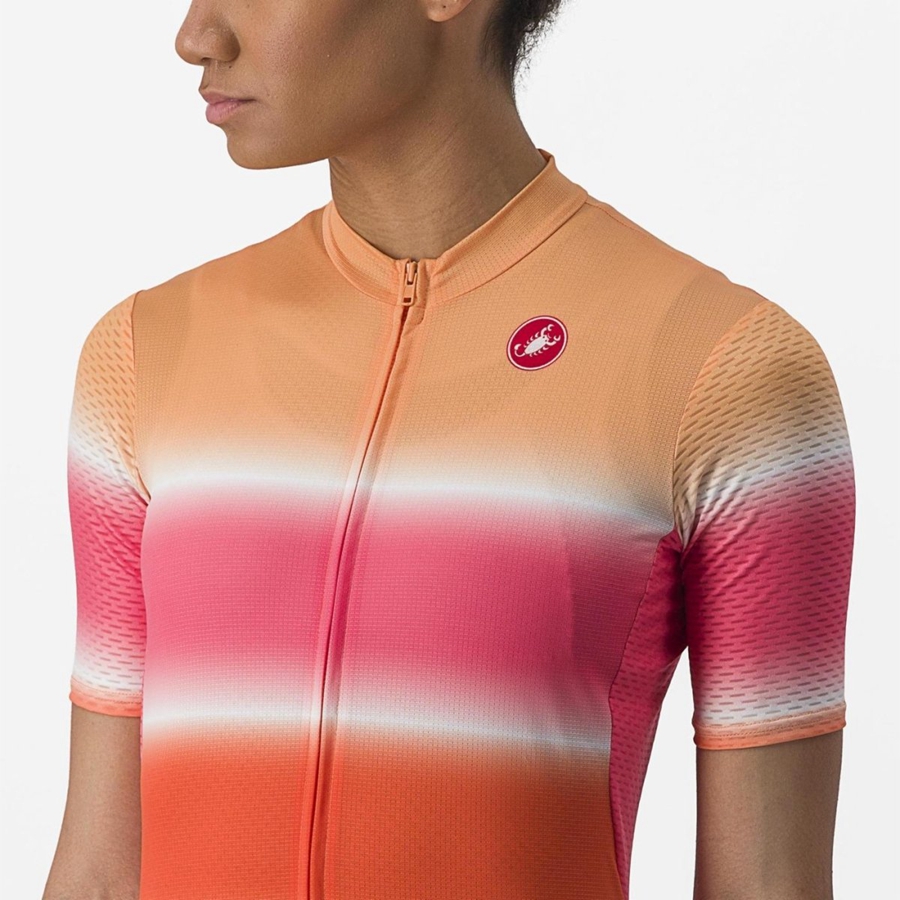 Orange Women Castelli DOLCE Jersey | 178560-RPI