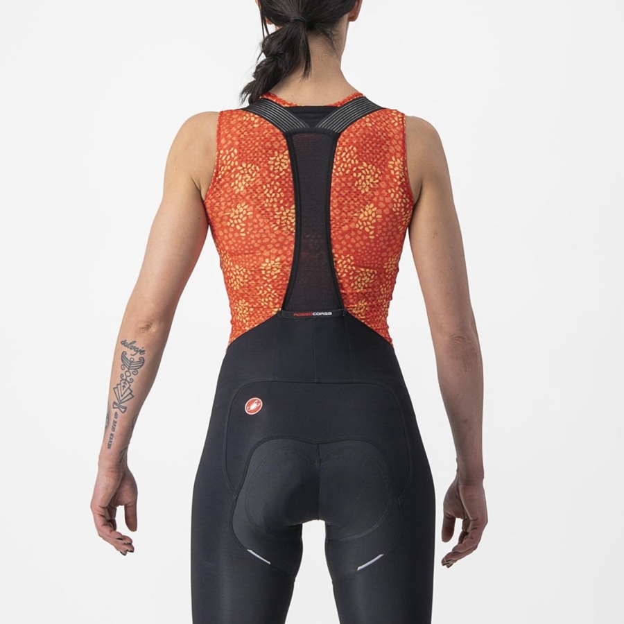 Orange Women Castelli PRO MESH 4 W SLEEVELESS Base Layer | 960143-VAL