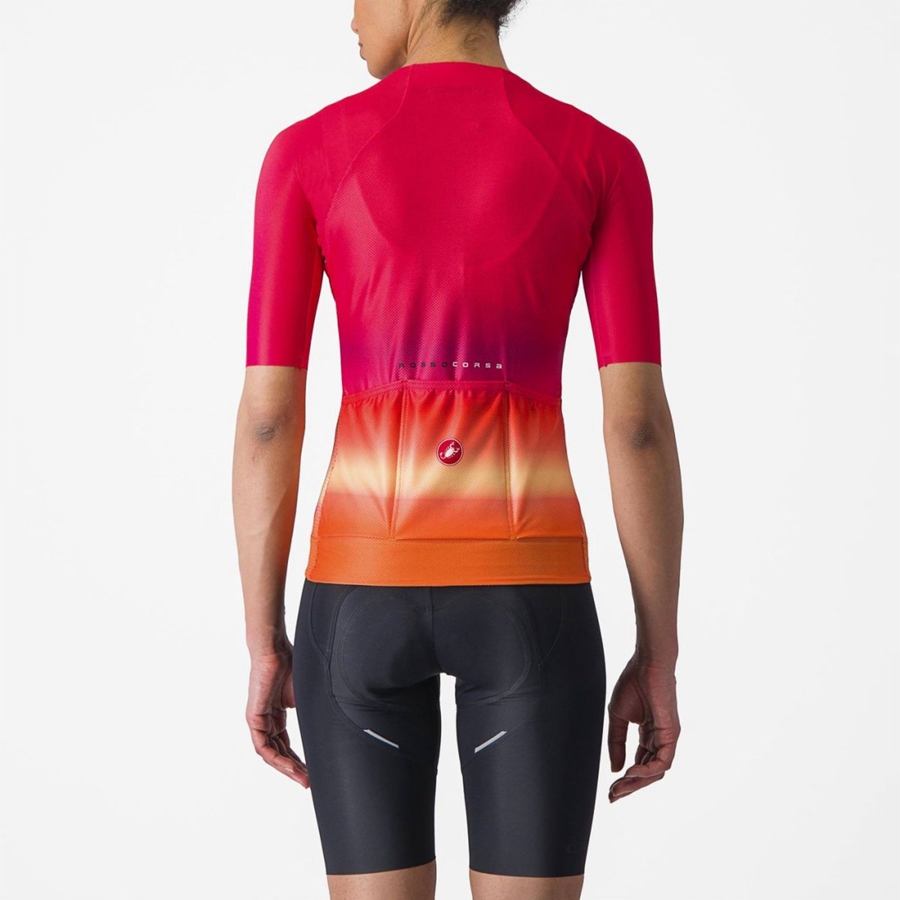 Pink Women Castelli CLIMBER'S 4.0 W Jersey | 021834-SDC