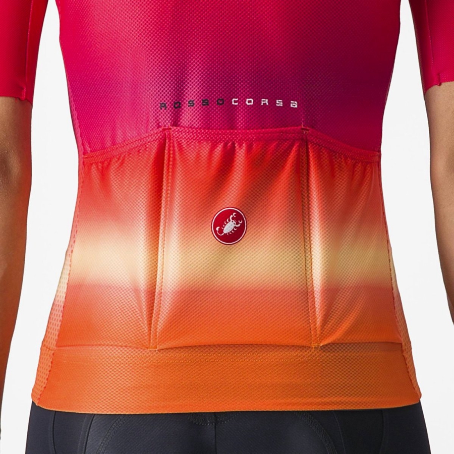 Pink Women Castelli CLIMBER'S 4.0 W Jersey | 021834-SDC