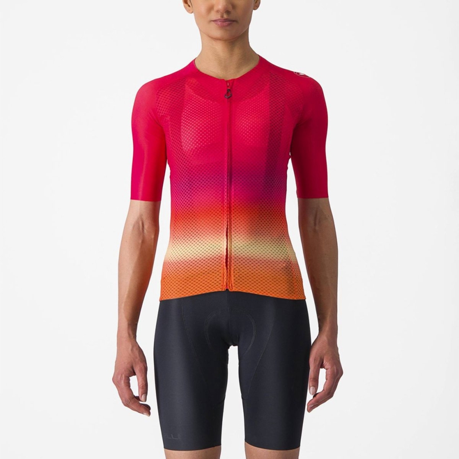 Pink Women Castelli CLIMBER\'S 4.0 W Jersey | 021834-SDC