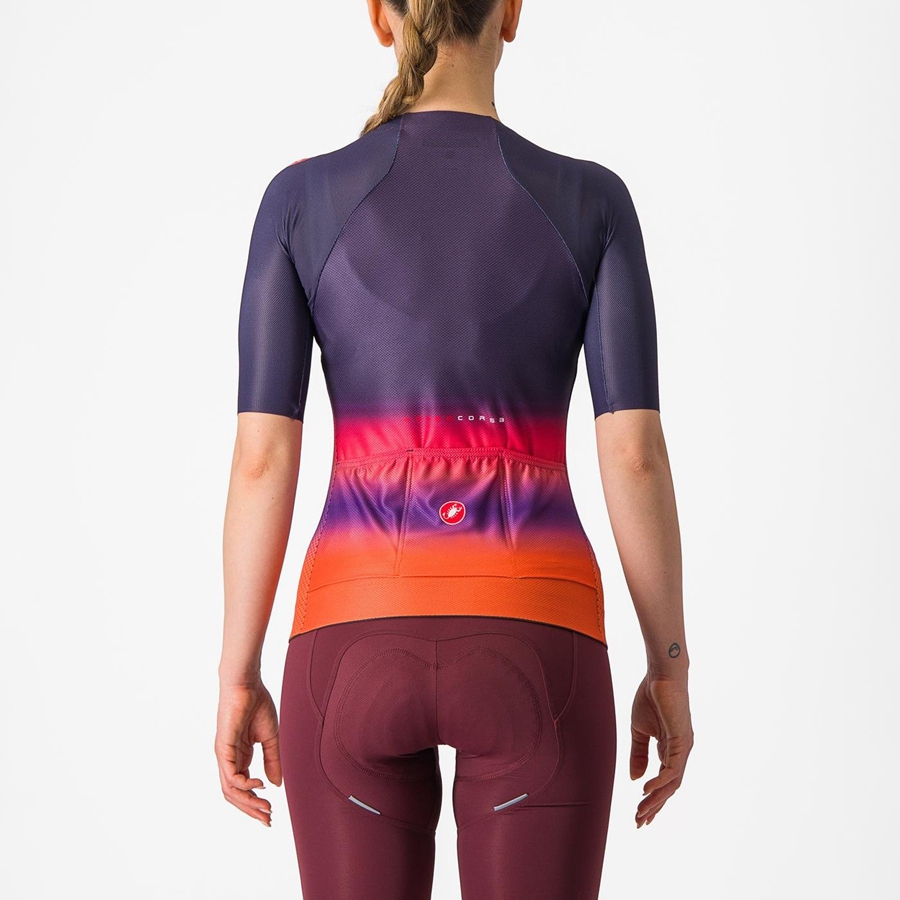 Pink / Orange Women Castelli CLIMBER'S 4.0 W Jersey | 386197-WDK