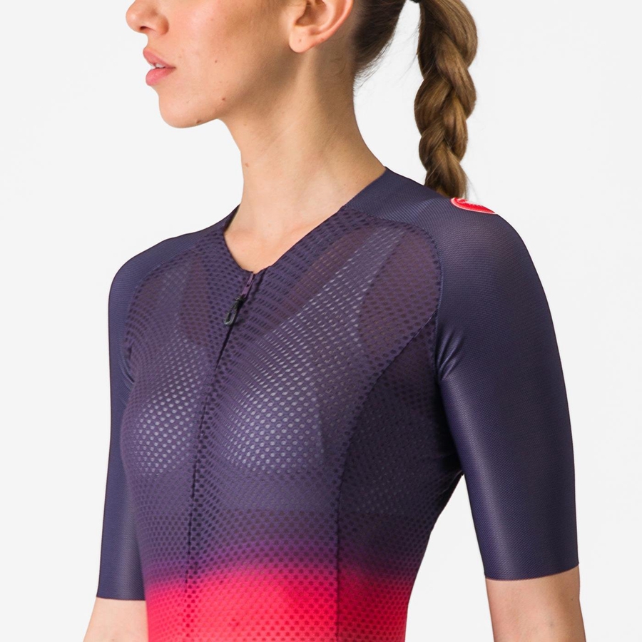 Pink / Orange Women Castelli CLIMBER'S 4.0 W Jersey | 386197-WDK