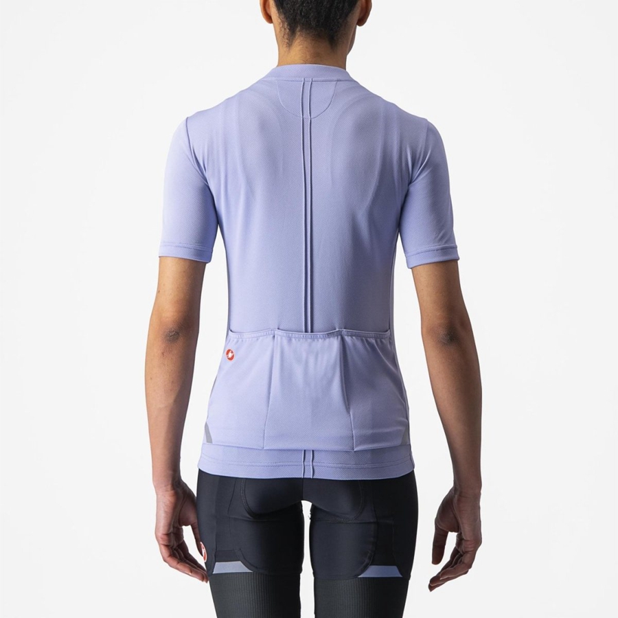 Purple White Women Castelli ANIMA 4 Jersey | 740283-KGJ