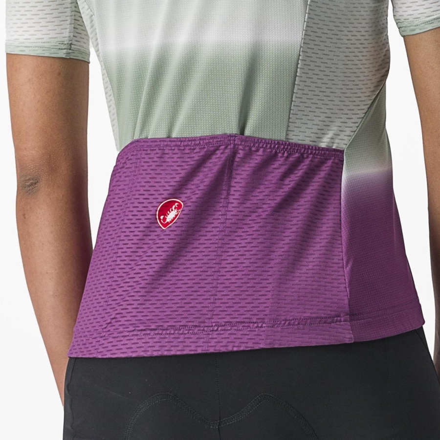 Purple White Women Castelli DOLCE Jersey | 132804-DAU