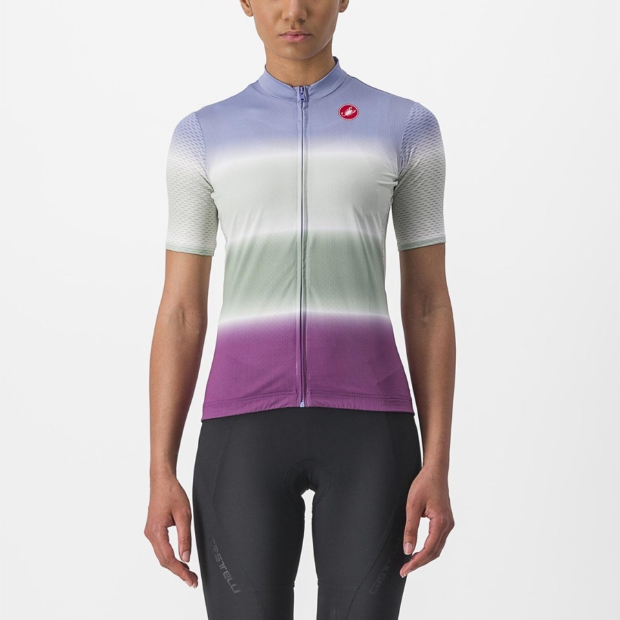 Purple White Women Castelli DOLCE Jersey | 132804-DAU