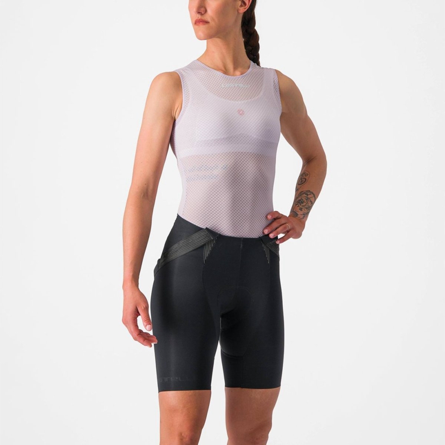 Purple White Women Castelli PRO MESH W SLEEVELESS Base Layer | 621083-TDI