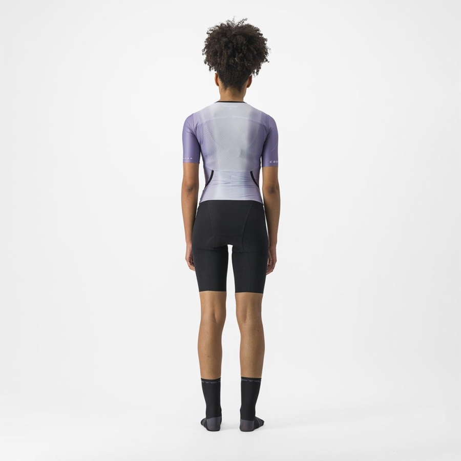 Purple White Women Castelli SANREMO ULTRA W Speedsuits | 134290-KVH