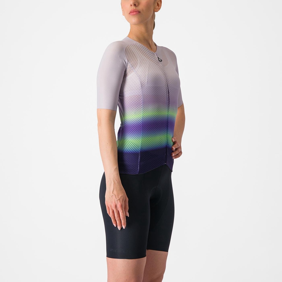 Purple White / Green / Dark Purple Women Castelli CLIMBER'S 4.0 W Jersey | 123950-IOR