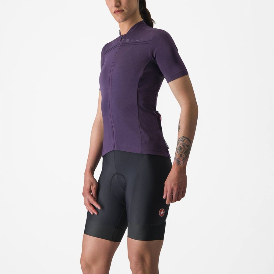 Purple Women Castelli ANIMA 4 Jersey | 264189-RWH