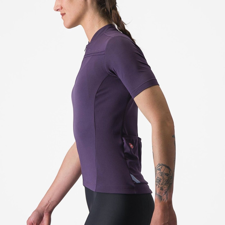 Purple Women Castelli ANIMA 4 Jersey | 264189-RWH