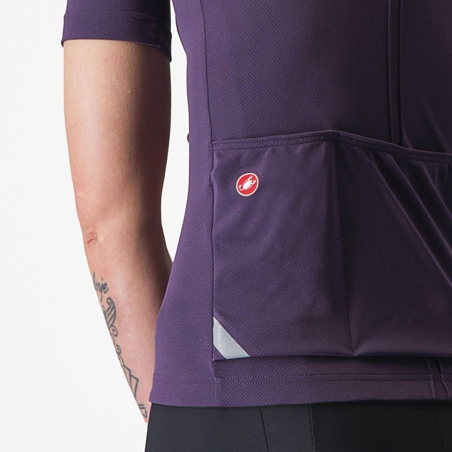 Purple Women Castelli ANIMA 4 Jersey | 264189-RWH