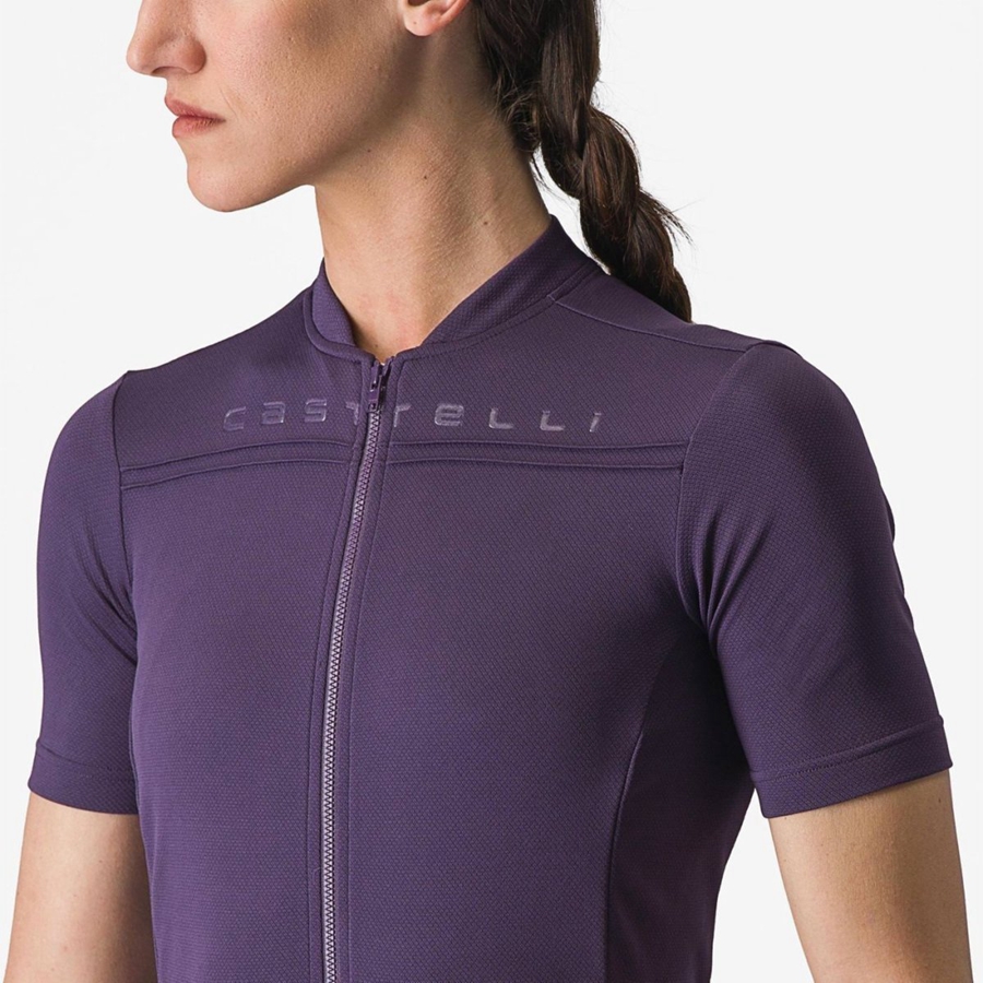 Purple Women Castelli ANIMA 4 Jersey | 264189-RWH