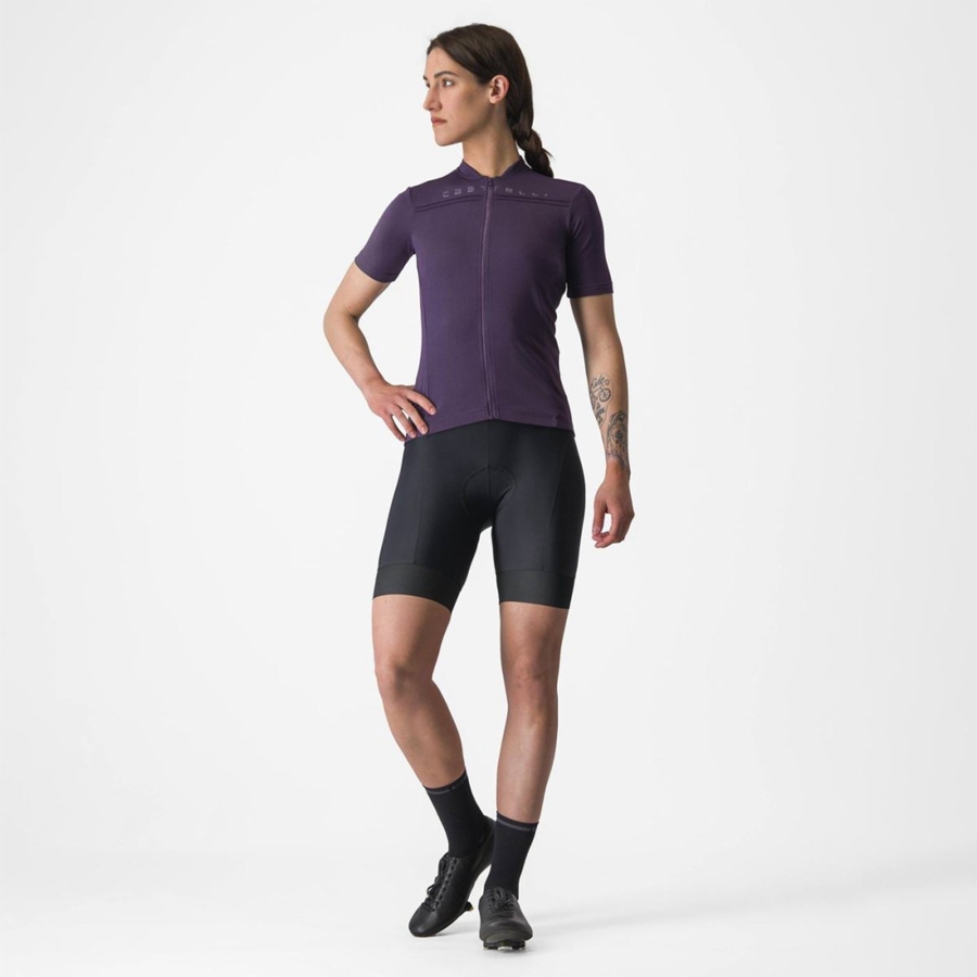 Purple Women Castelli ANIMA 4 Jersey | 264189-RWH