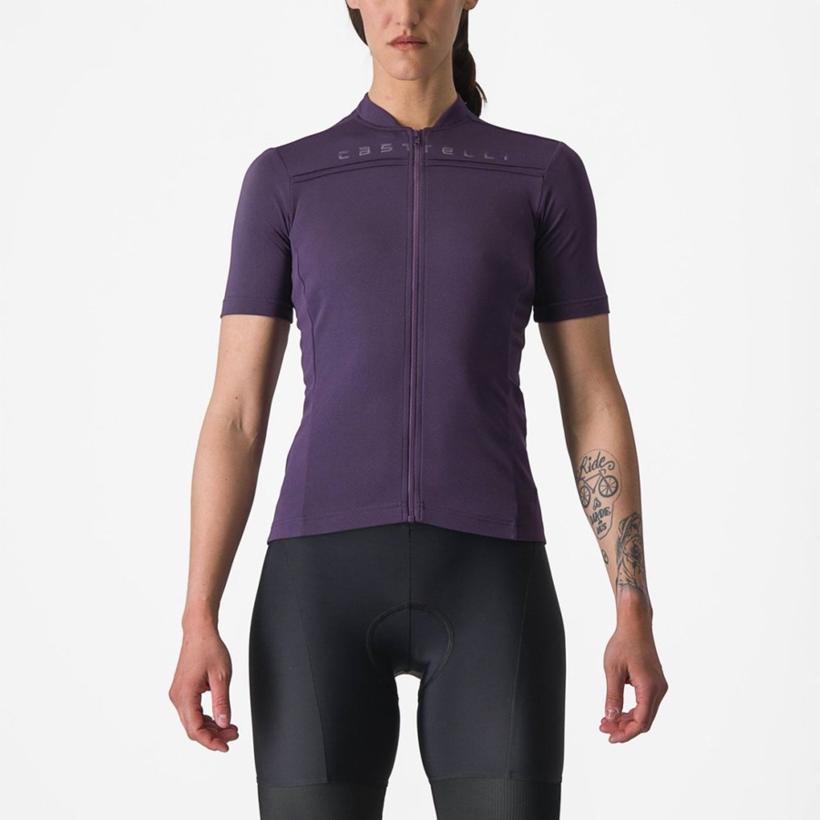 Purple Women Castelli ANIMA 4 Jersey | 264189-RWH