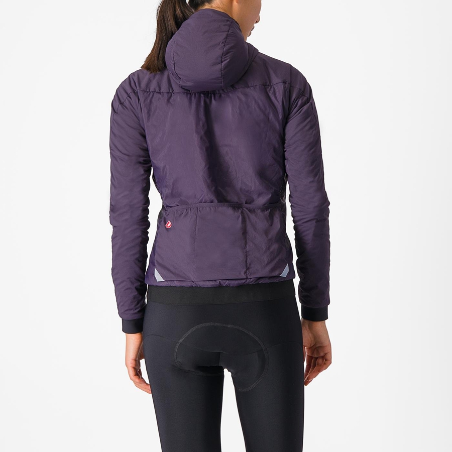 Purple Women Castelli FLY THERMAL W Jackets | 048731-ANM