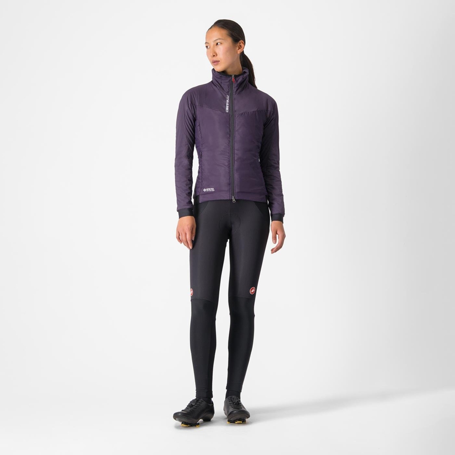 Purple Women Castelli FLY THERMAL W Jackets | 048731-ANM