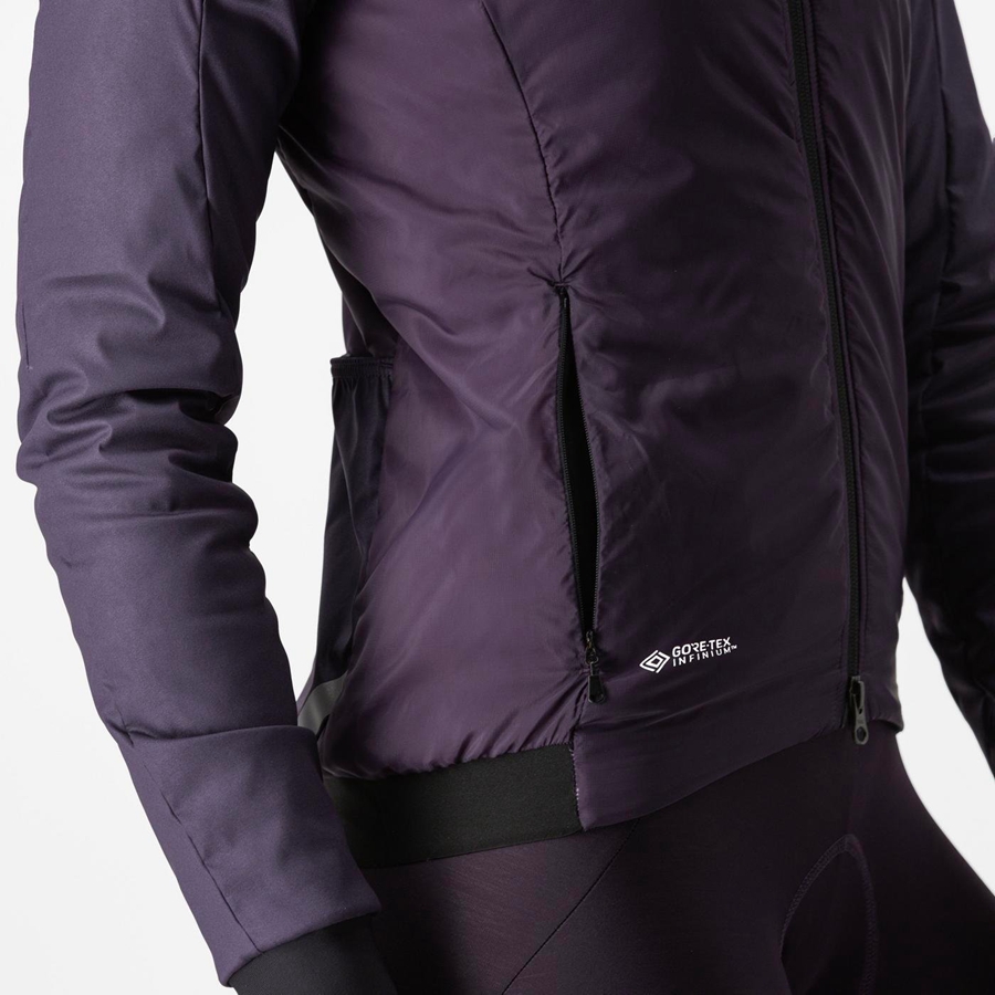 Purple Women Castelli FLY THERMAL W Jackets | 048731-ANM