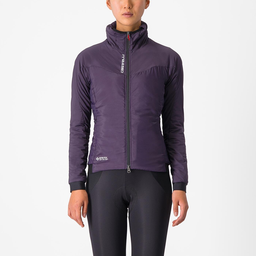 Purple Women Castelli FLY THERMAL W Jackets | 048731-ANM