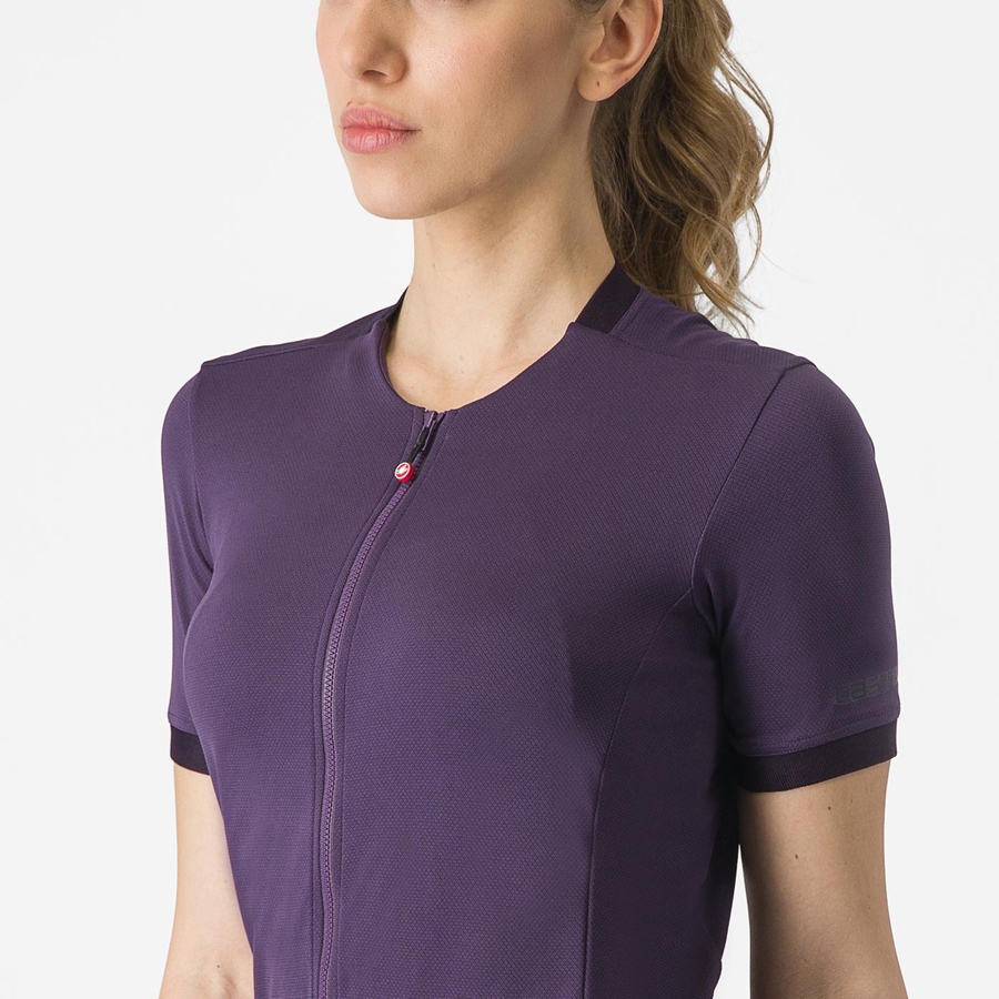 Purple Women Castelli LIBERA Jersey | 306795-KFR