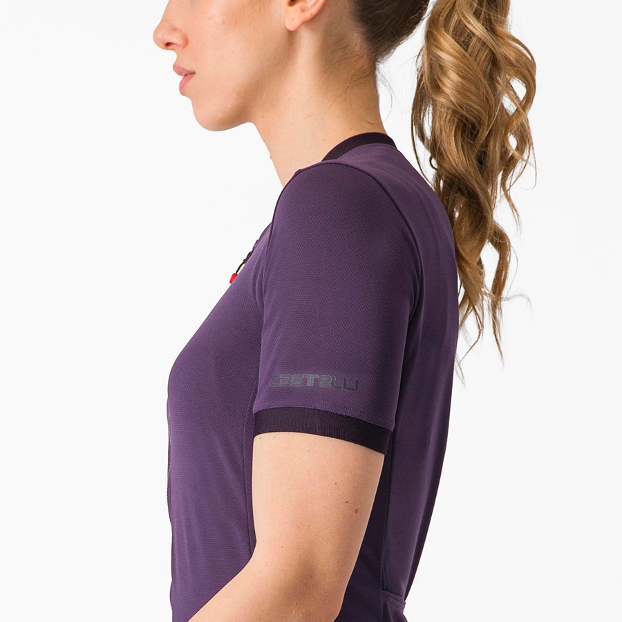 Purple Women Castelli LIBERA Jersey | 306795-KFR