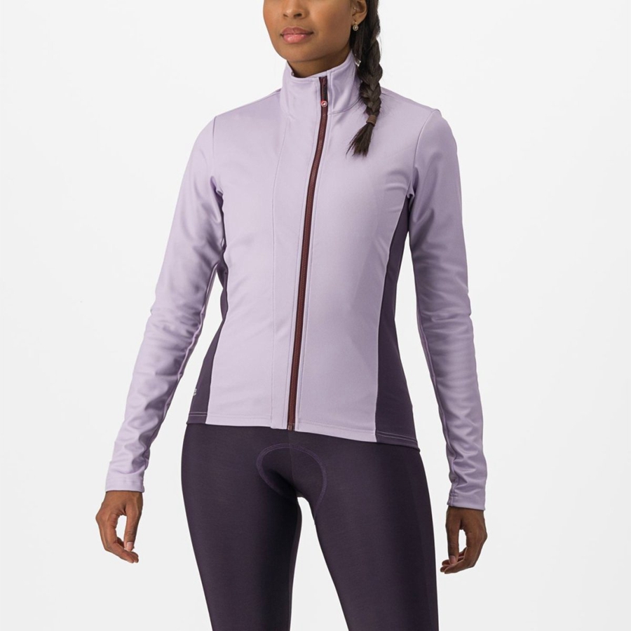 Purple Women Castelli TRANSITION 2 W Jackets | 089526-JGA