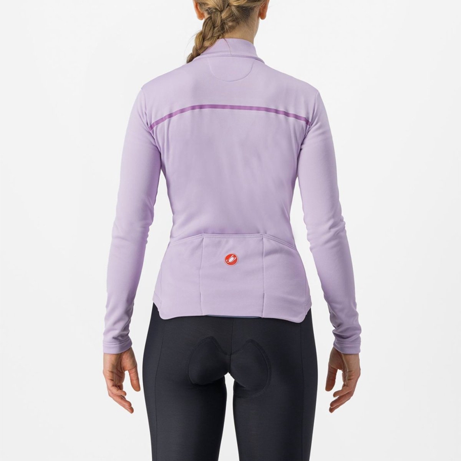 Purple / Purple Women Castelli SINERGIA 2 FZ Jersey | 723689-UIM