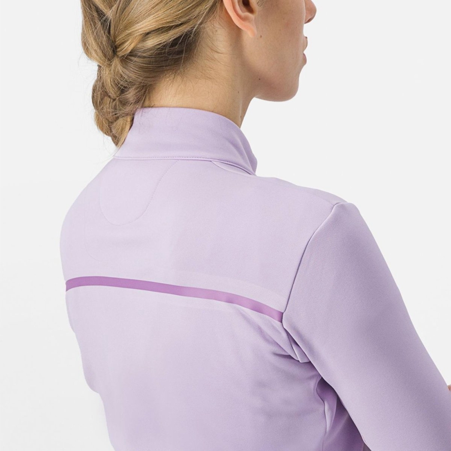 Purple / Purple Women Castelli SINERGIA 2 FZ Jersey | 723689-UIM