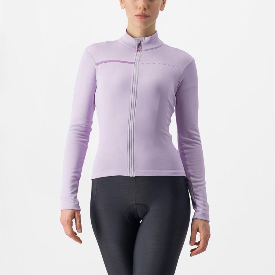 Purple / Purple Women Castelli SINERGIA 2 FZ Jersey | 723689-UIM