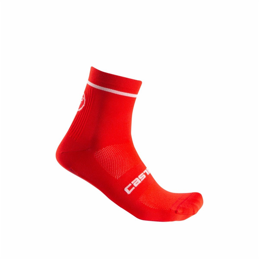 Red Men Castelli ENTRATA 9 Socks | 607821-GAV