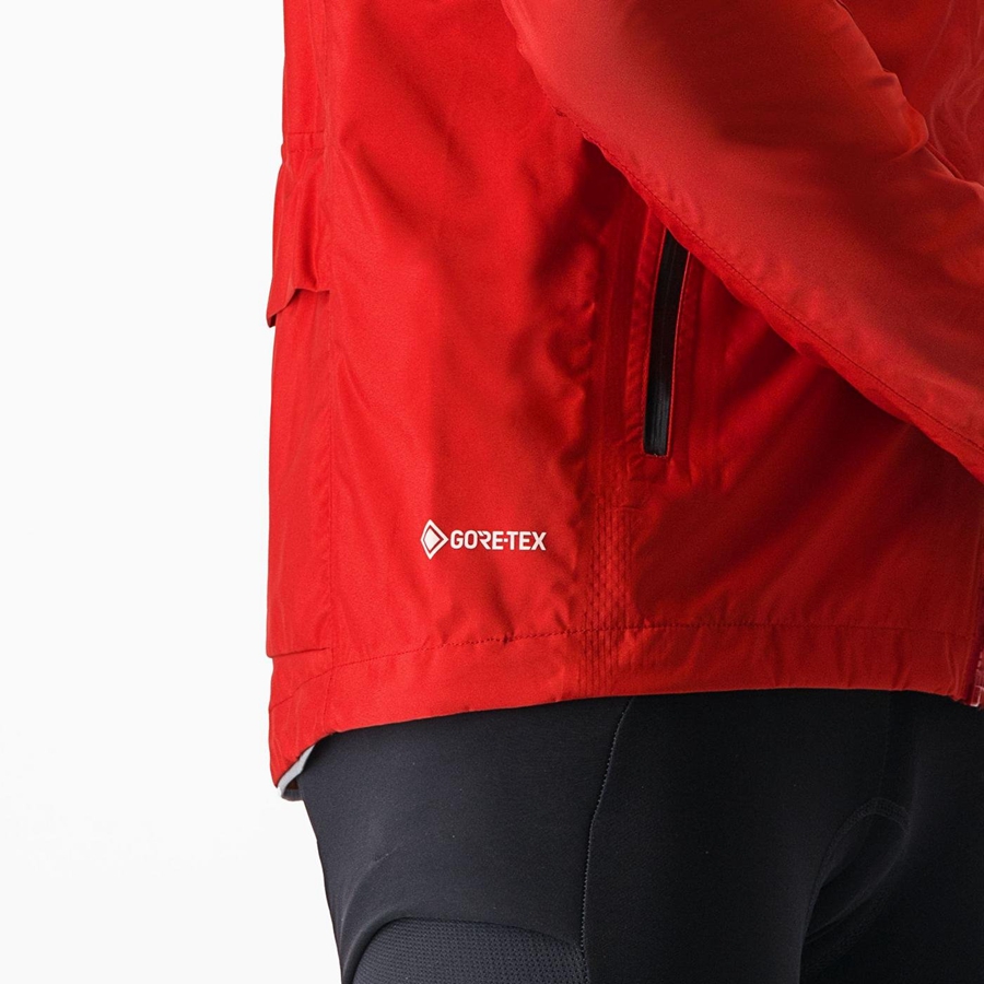 Red Men Castelli TRAIL GT Jackets | 709265-OCY