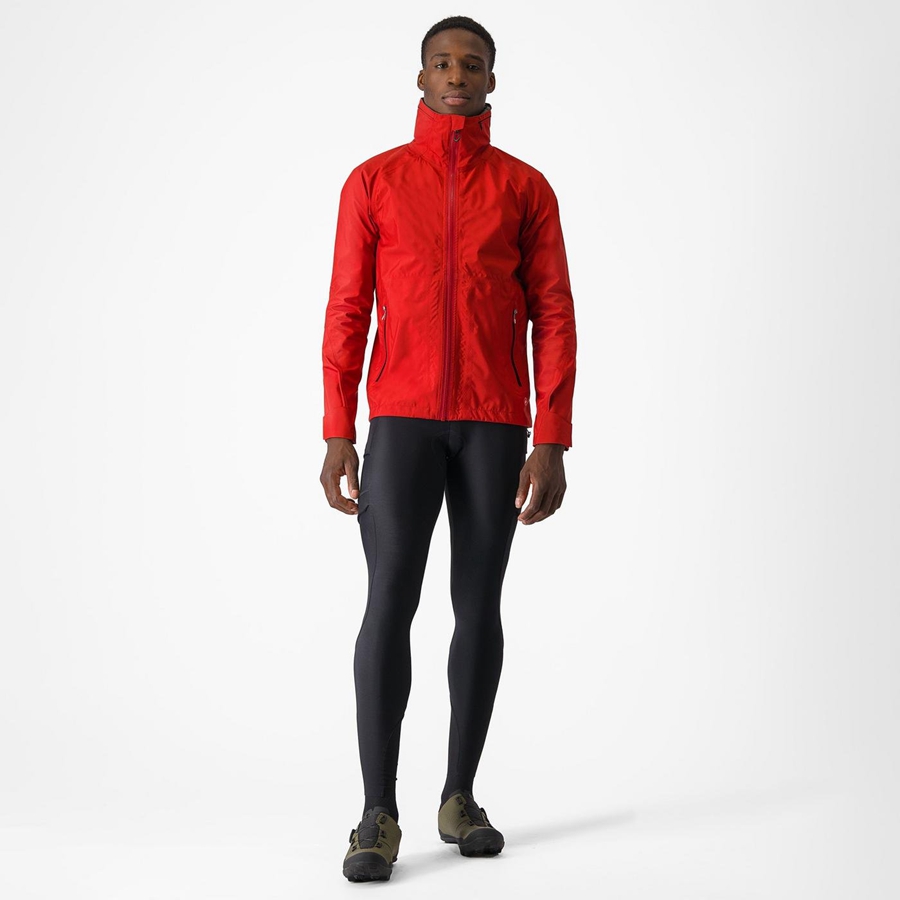 Red Men Castelli TRAIL GT Jackets | 709265-OCY