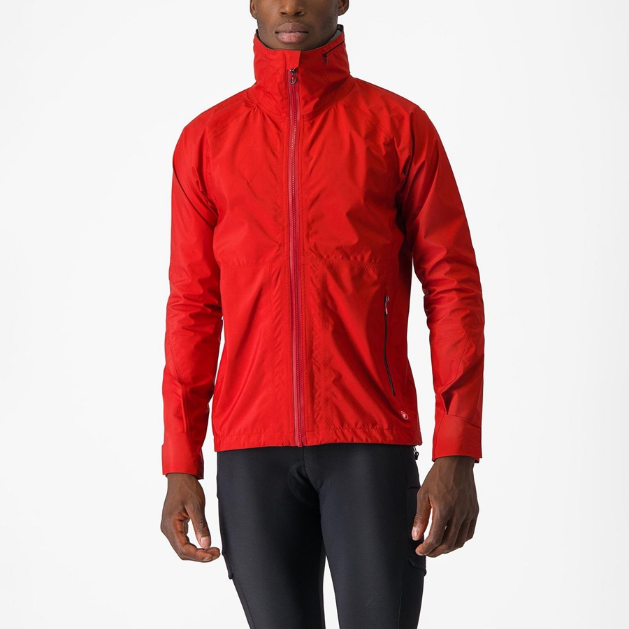 Red Men Castelli TRAIL GT Jackets | 709265-OCY