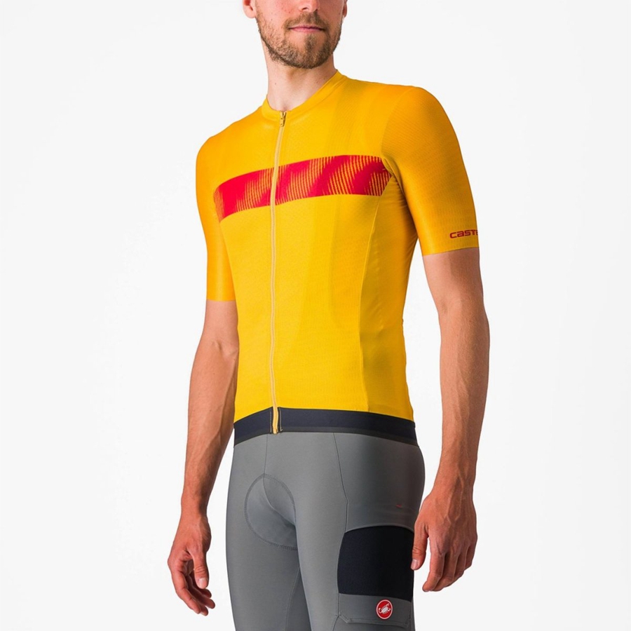 Red Men Castelli UNLIMITED ENDURANCE Jersey | 804956-DFW