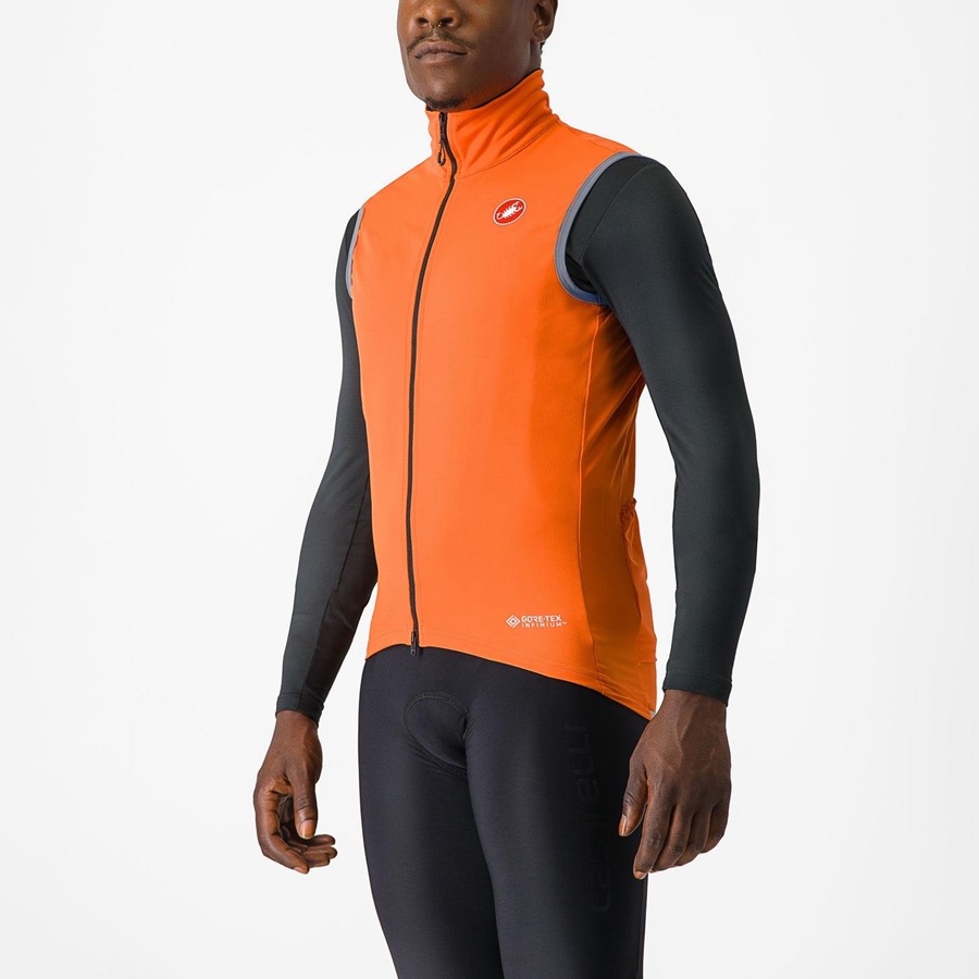 Red Orange Men Castelli PERFETTO RoS 2 Vest | 531746-NGI