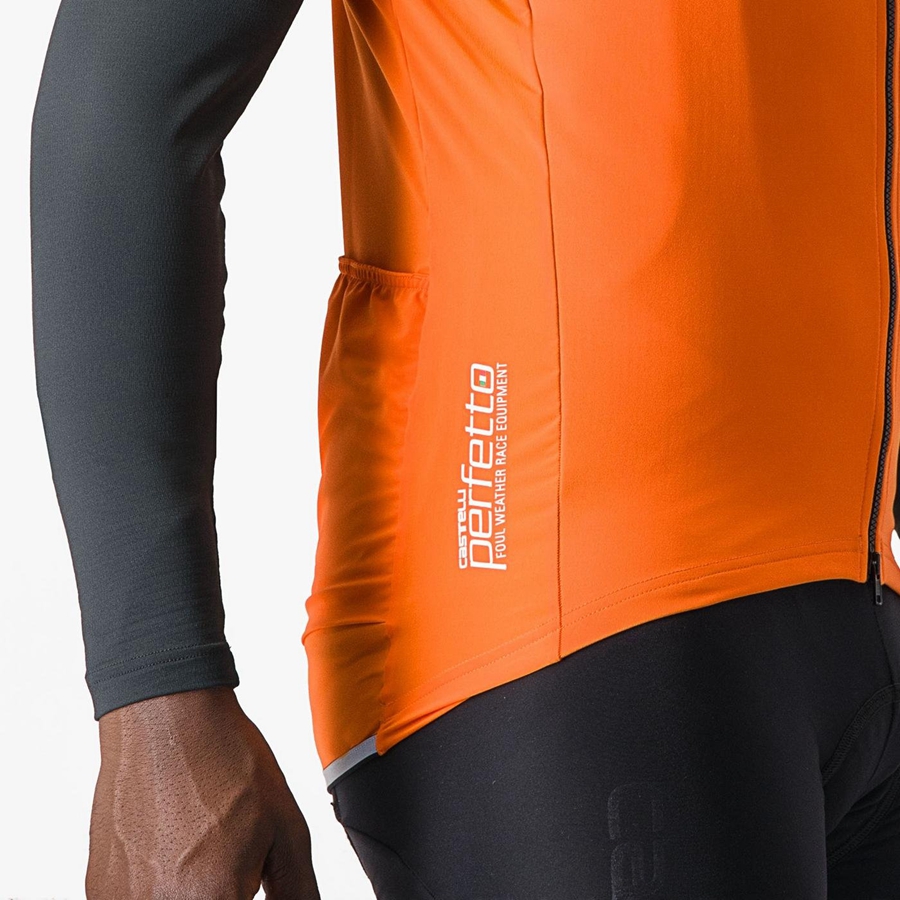 Red Orange Men Castelli PERFETTO RoS 2 Vest | 531746-NGI