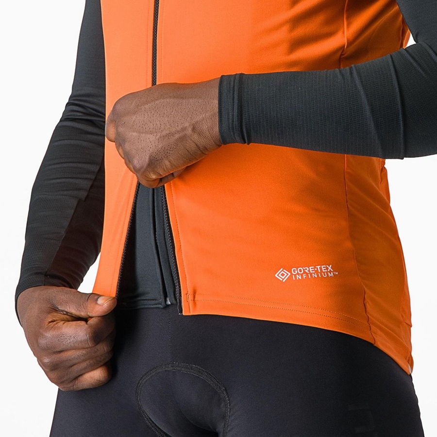 Red Orange Men Castelli PERFETTO RoS 2 Vest | 531746-NGI