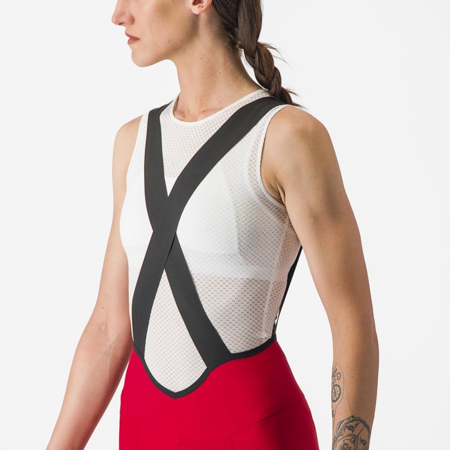 Red Women Castelli ESPRESSO W DT Bib Shorts | 860475-BSZ