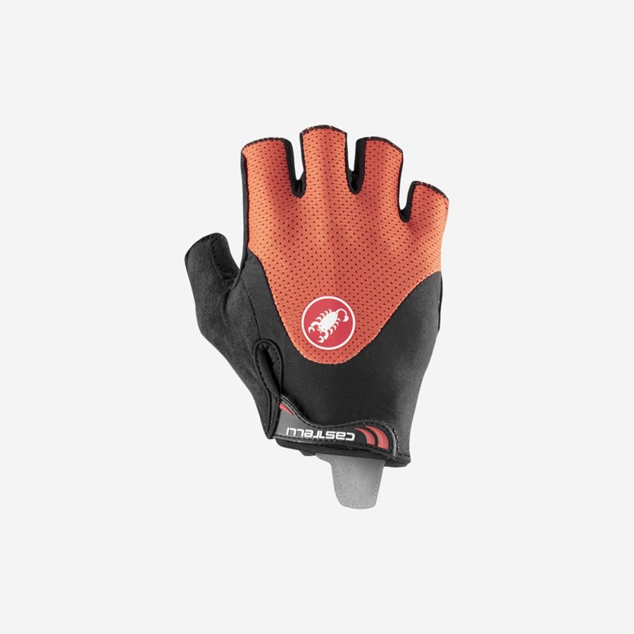 Red / Black Men Castelli ARENBERG GEL 2 Gloves | 791235-MTR