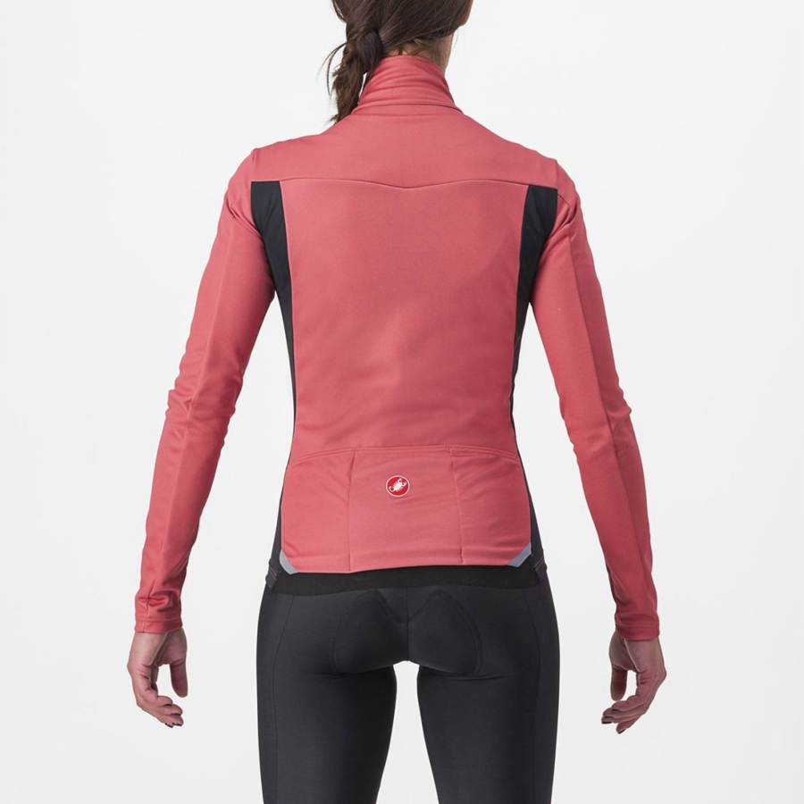 Red / Black Women Castelli TRANSITION 2 W Jackets | 598670-ECT